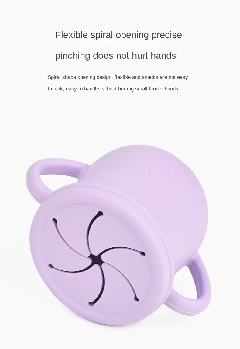 Baby Silicone Feeding Cups Portable Drinkware Sippy Food Food Grade Learning Cups For Toddlers Storage Snack Container BPA FREE