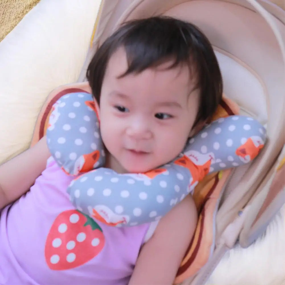 Baby Pillow Protective Travel Car Seat Head Neck Support Pillows Children U Shape Headrest Toddler Cushion For Kids