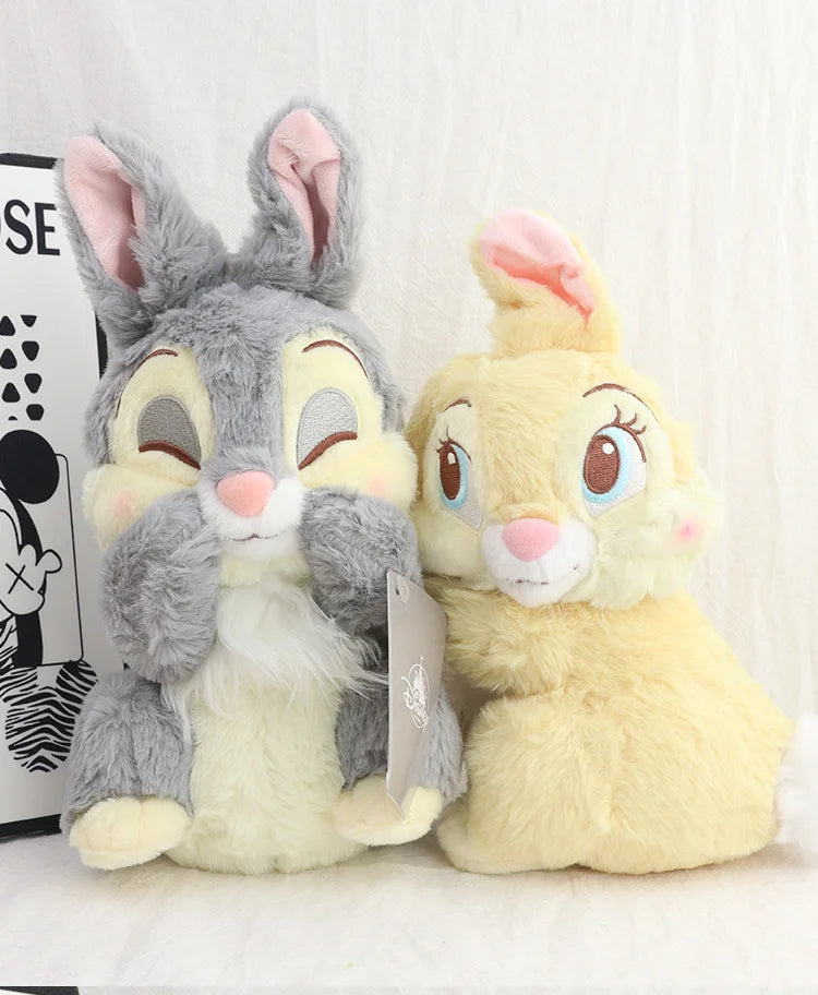 Bambi Thumper Plush Yellow Gray Bunny Stuffed Animal Cute Soft Anime Doll Party Gifts For Collectors Table Home Decor Present