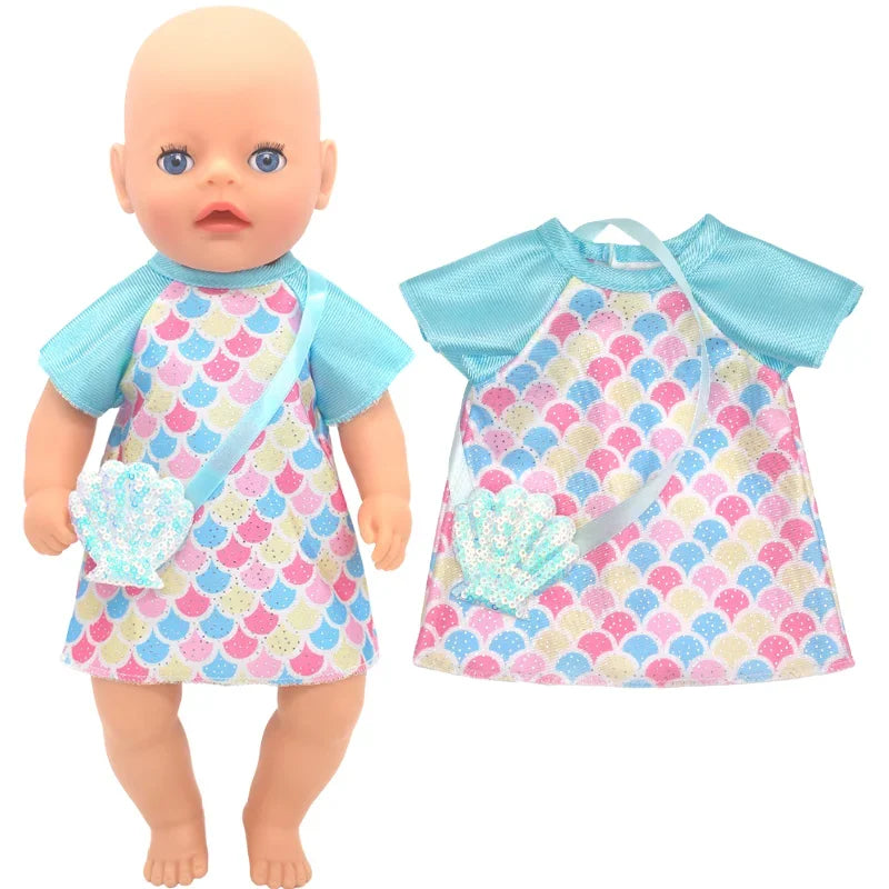 14" Baby Doll Girl Boy Clothes Overall 36cm Doll Outfit Rompers Toys Clothing