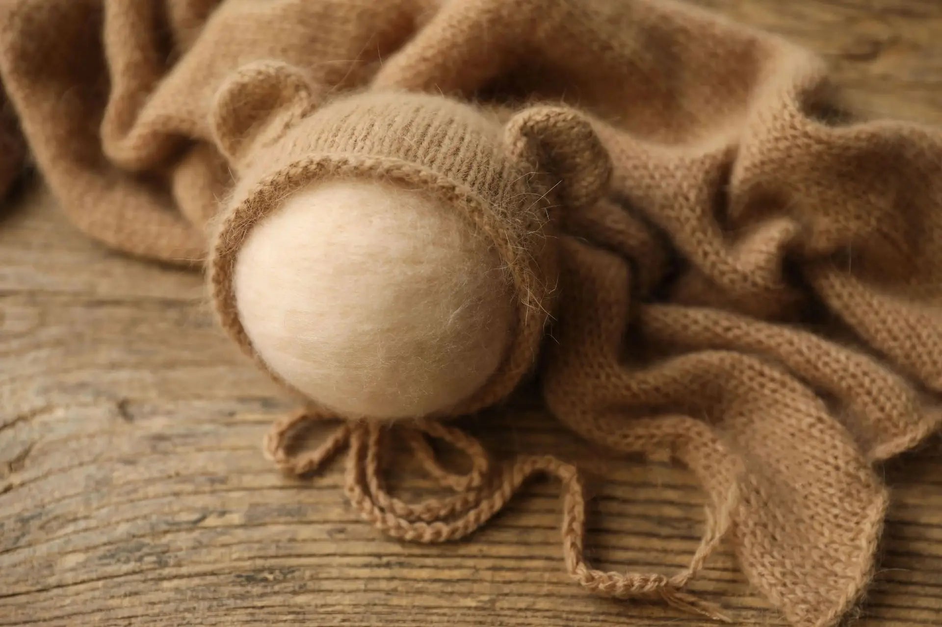 Newborn Cute Little Bear Hat Newborn Photography Props Knit Baby Girl Boy Bear Hat Baby Photography Props Aceessries