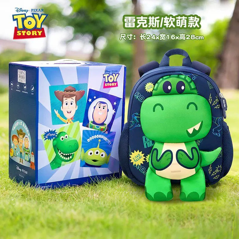 Toy Story Orthopedic Backpack Woody Buzz Lightyear Rex Ultra Light Spine Protection School Bag Kindergarten Primary Student Gift