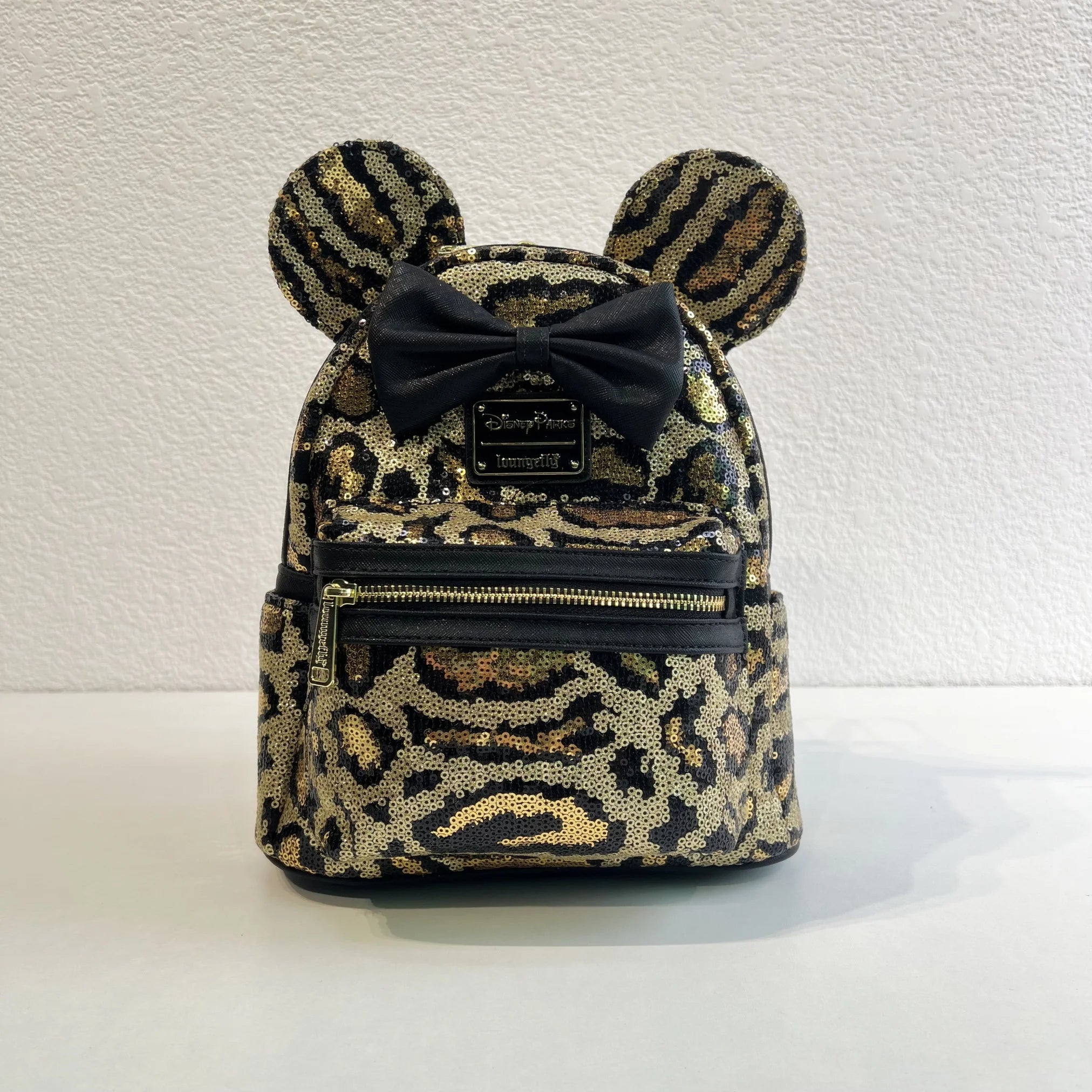 Mickey Fashion Backpack Travel Portable Storage Bag Creative Sequin Element Design Outdoor Travel Practical Peripheral Fun Gifts