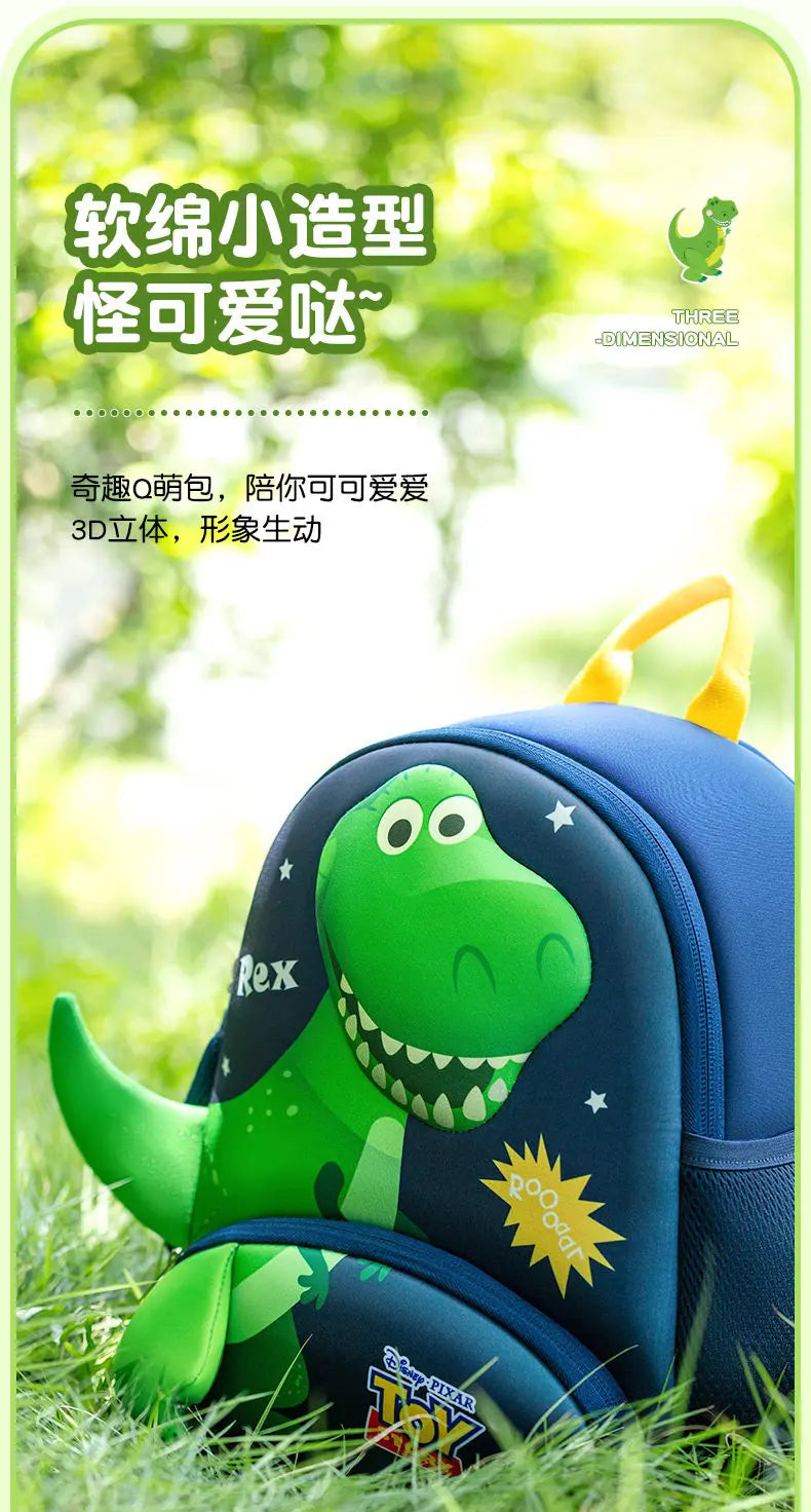 Toy Story Orthopedic Backpack Woody Buzz Lightyear Rex Ultra Light Spine Protection School Bag Kindergarten Primary Student Gift