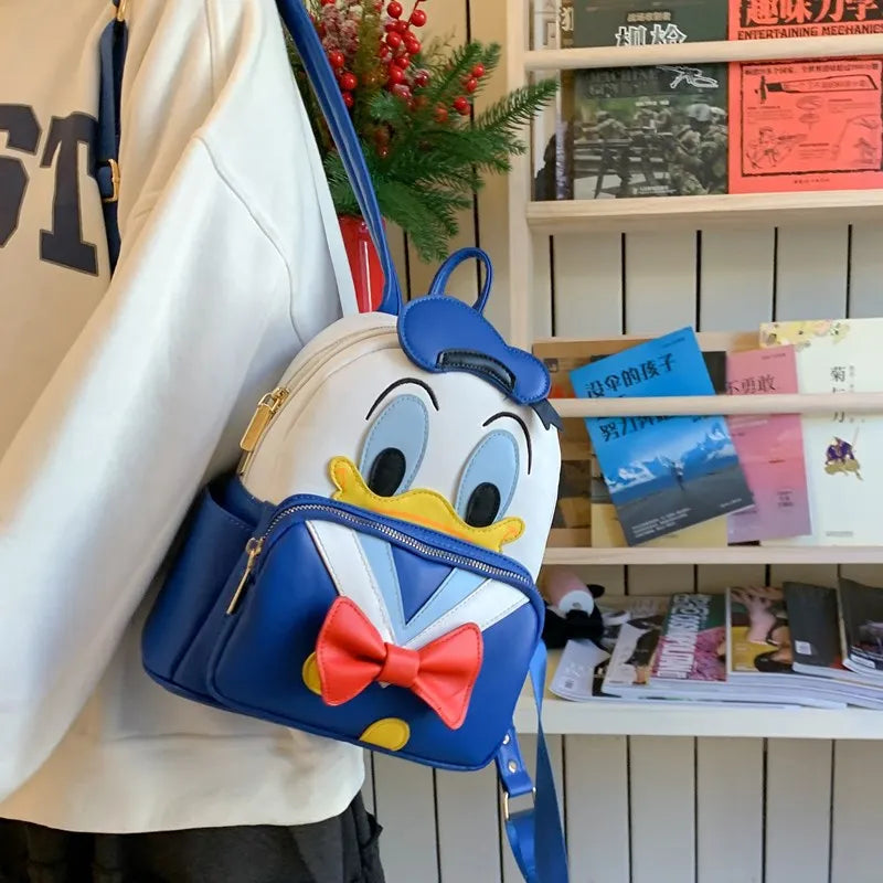 Disney cartoon Mary Cat Kids Backpack Donald duck Schoolbag Girls Boys Cute Backpack Bag