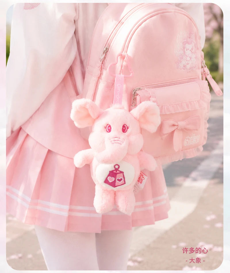 Care Bears Cousins Plush Keychain 15cm Animal Doll Pendant Cartoon Stuffed Toy Keyring Bags Decor Gift Plushie Charms Accessorie