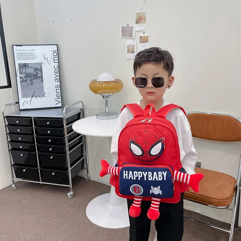 Disney backpack fashion cartoon cute boys and girls backpack lightweight anti-lost kindergarten bag