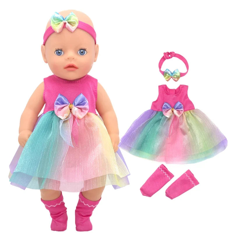 14" Baby Doll Girl Boy Clothes Overall 36cm Doll Outfit Rompers Toys Clothing