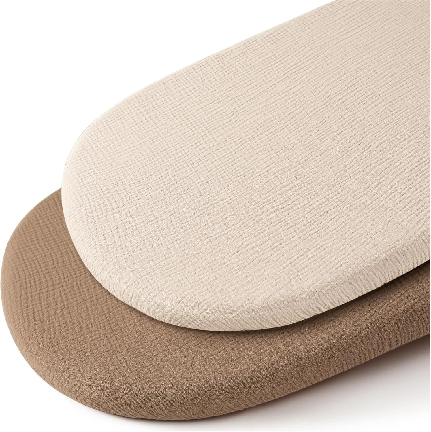 Two Pack Breathable Cotton Baby Crib Fitted Sheets Universal 32x17 Inches Soft and Cozy For Your Newborn