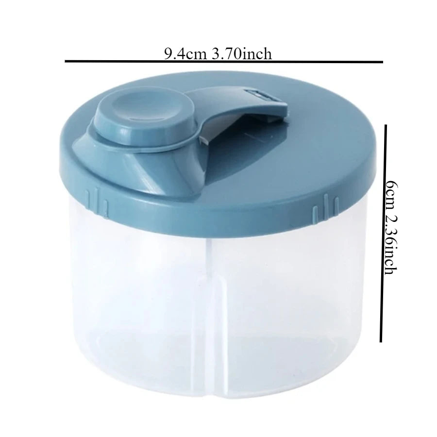 4 Compartments Baby Food Storage Box Newborn Milk Powder Newborn Baby Things Snacks CupsContainer Formula Dispenser Portable
