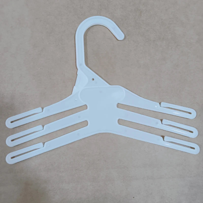 Kids Closet Hanger Rack Set Plastic White 5-Layer Or 3-Layer