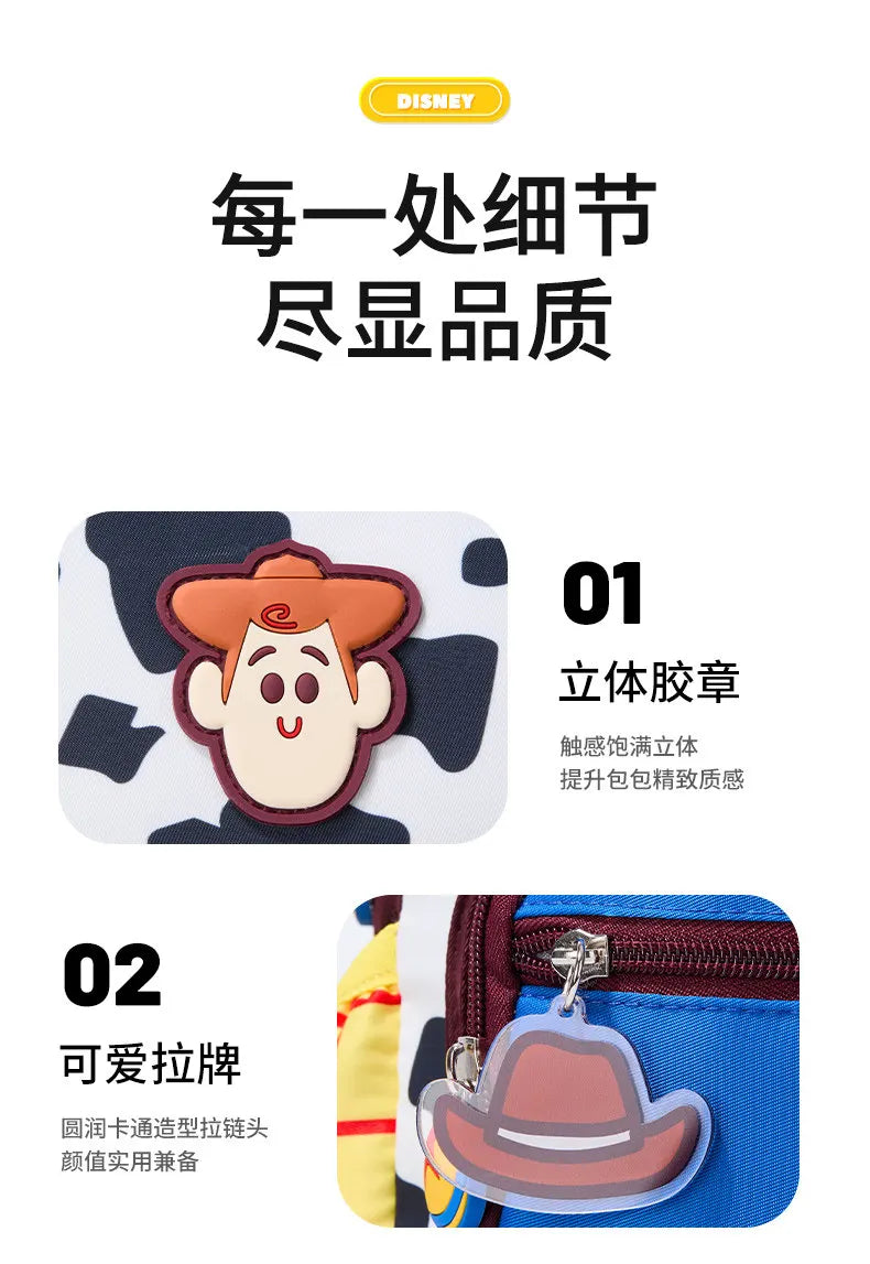 Toy Story Orthopedic Backpack Woody Buzz Lightyear Rex Ultra Light Spine Protection School Bag Kindergarten Primary Student Gift