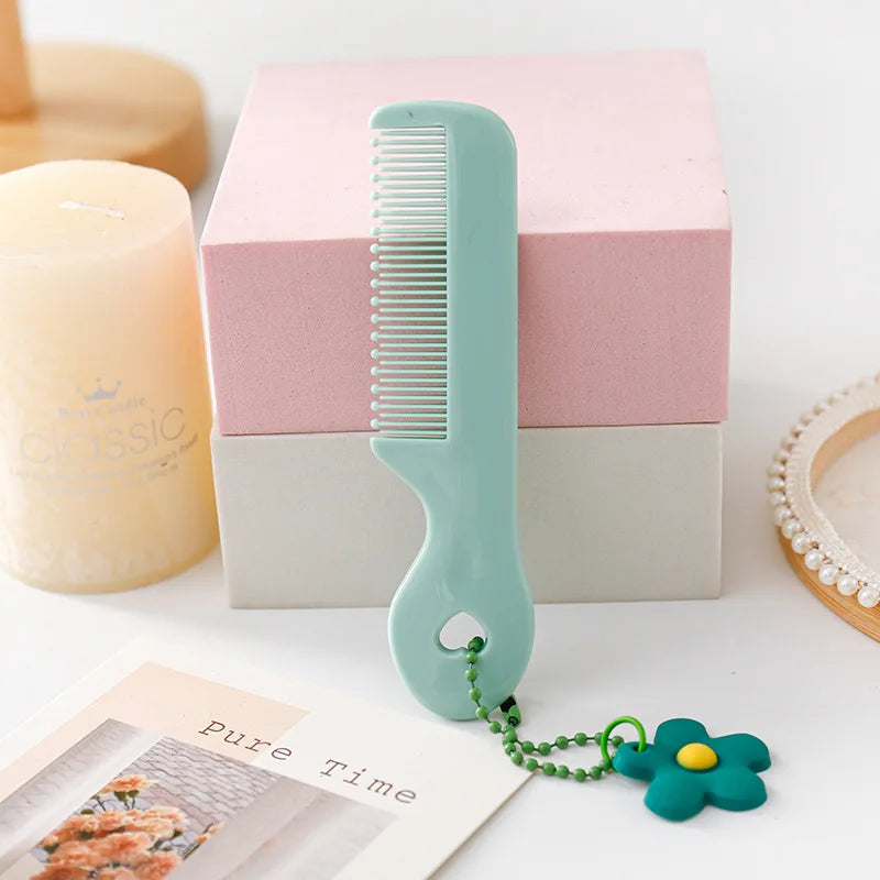 Protable Hair Brushes Cute Mini Comb for Baby Girl Boy Small Koran Cartoon Animal Floral Hair Comb Girl Kid Hair Accessories