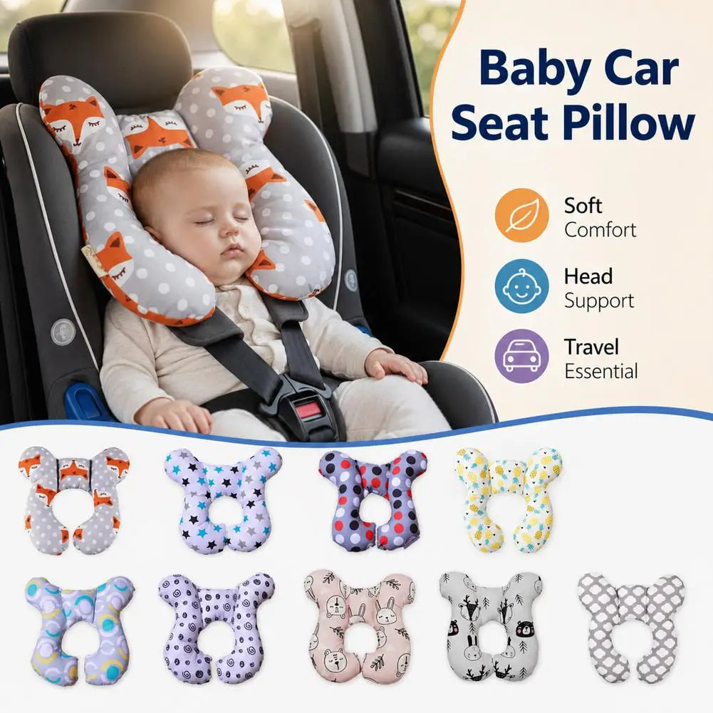 Baby Pillow Protective Travel Car Seat Head Neck Support Pillows Children U Shape Headrest Toddler Cushion For Kids
