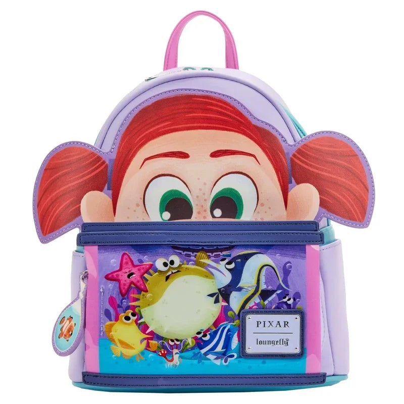 Sequin Mini Backpack Multicolour Snow Globe Motif