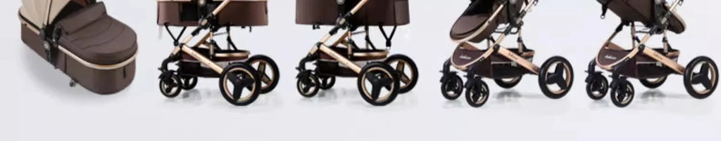 Baby Stroller High Landscape Newborn Can Sit and Lie Down Folding Shock-absorbing Two-way Baby Stroller