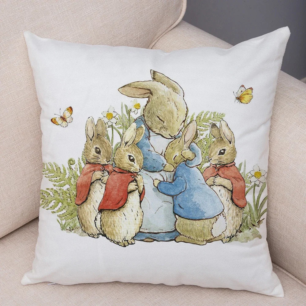 Cushion Covers Polyester Peach Skin Finish 4 Pack