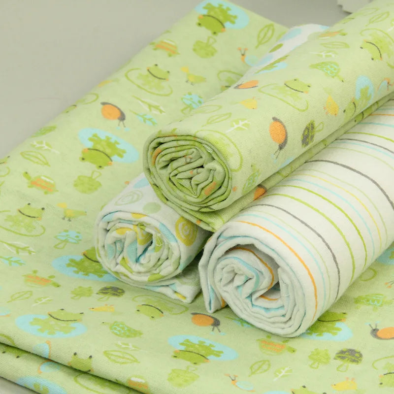 New Colors Cotton Baby Blanket Newborn 76x76cm Baby Bedsheet Supersoft Flannel Diapers New Born Blanket Swaddle 4pcs/pack