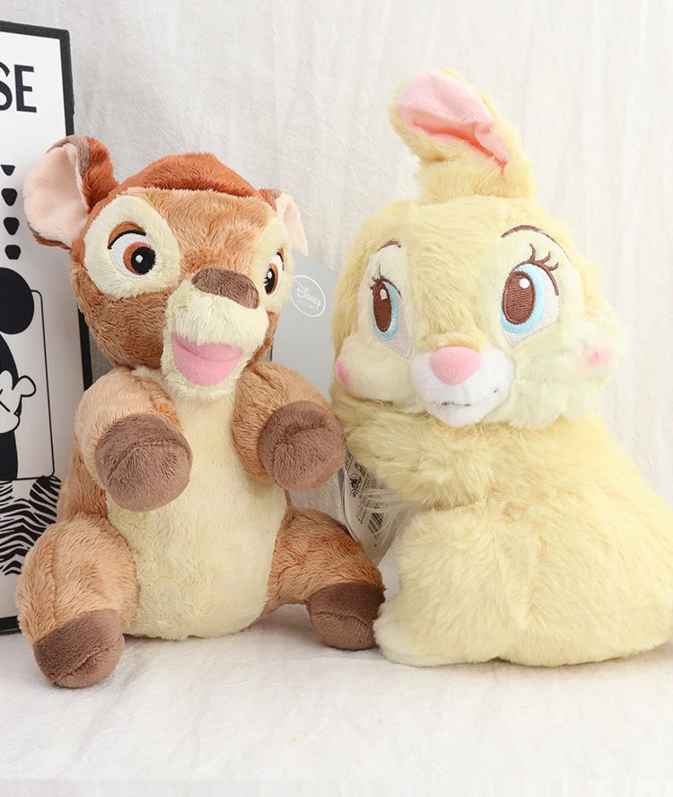 Bambi Thumper Plush Yellow Gray Bunny Stuffed Animal Cute Soft Anime Doll Party Gifts For Collectors Table Home Decor Present