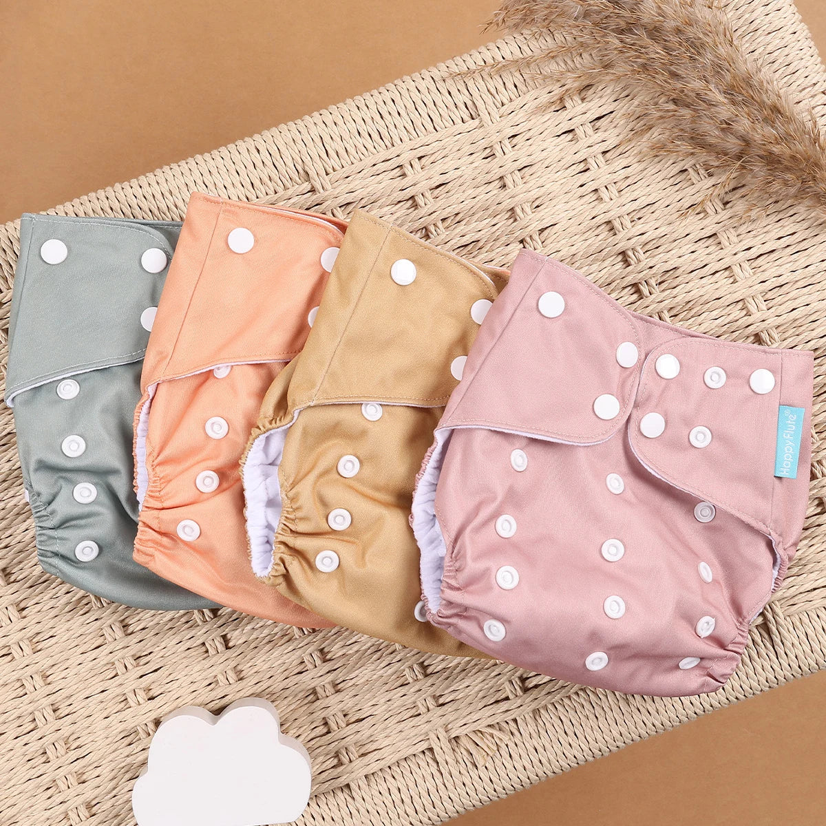 Your Perfect Cloth Diaper Covers Set Washable, Eco Friendly, Adjustable Fit For 3 To 15 Kg