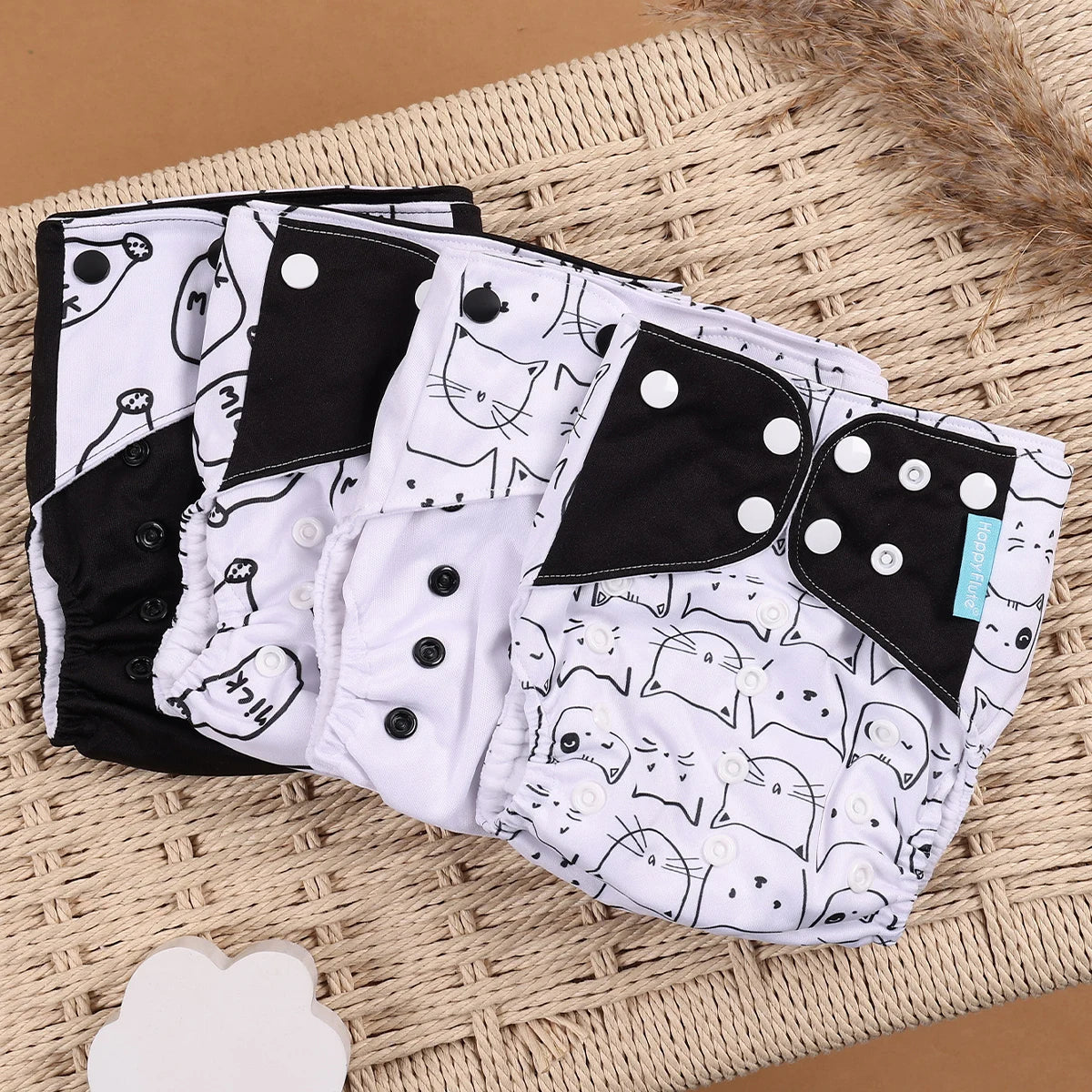 Your Perfect Cloth Diaper Covers Set Washable, Eco Friendly, Adjustable Fit For 3 To 15 Kg