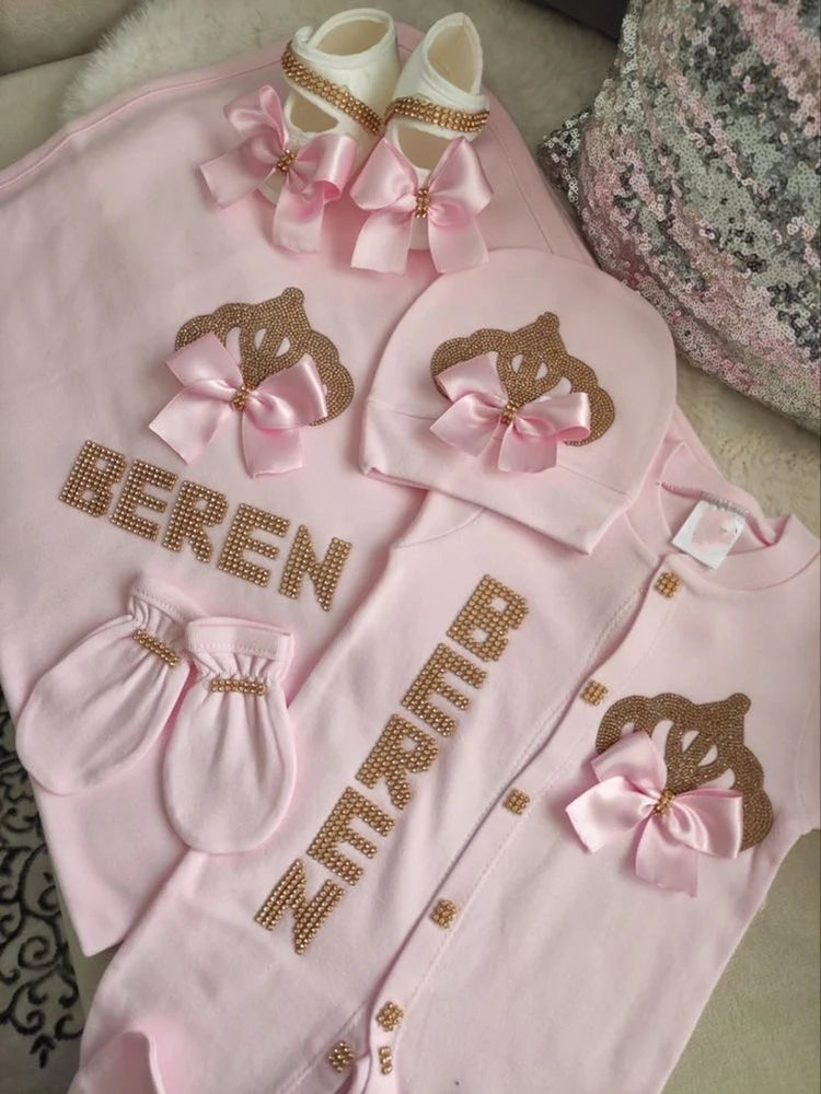 Your Perfect Cotton Outfit Set With Personalization Crown