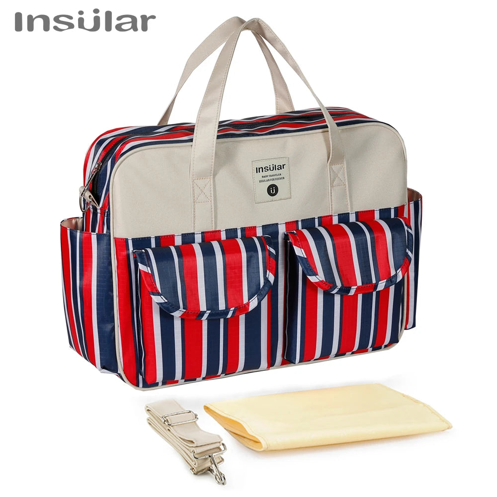 New Style Waterproof Diaper Bag Large Capacity Messenger Travel Bag Multifunctional Maternity Baby Stroller Bag