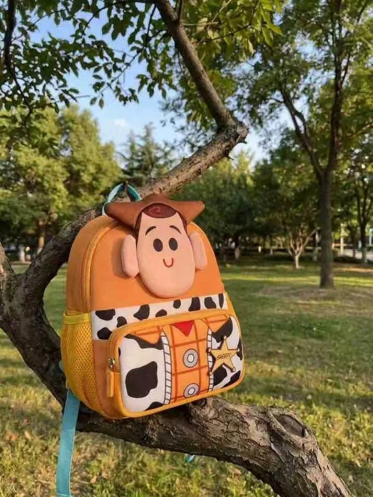 Toy Story Orthopedic Backpack Woody Buzz Lightyear Rex Ultra Light Spine Protection School Bag Kindergarten Primary Student Gift