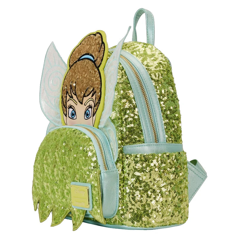 Loungefly Disney Sequin Series Tinker Bell Mini Backpack Sprinkle Magic Limited Edition