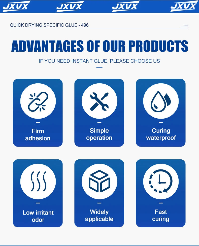 50g Professional 502 Super Glue Extra Strong Fast Instant Adhesive Cyanoacrylate Hardware Plastic Metal Cars Wood Craft Glass Hobby Seconds Bond With distributor waterproof.