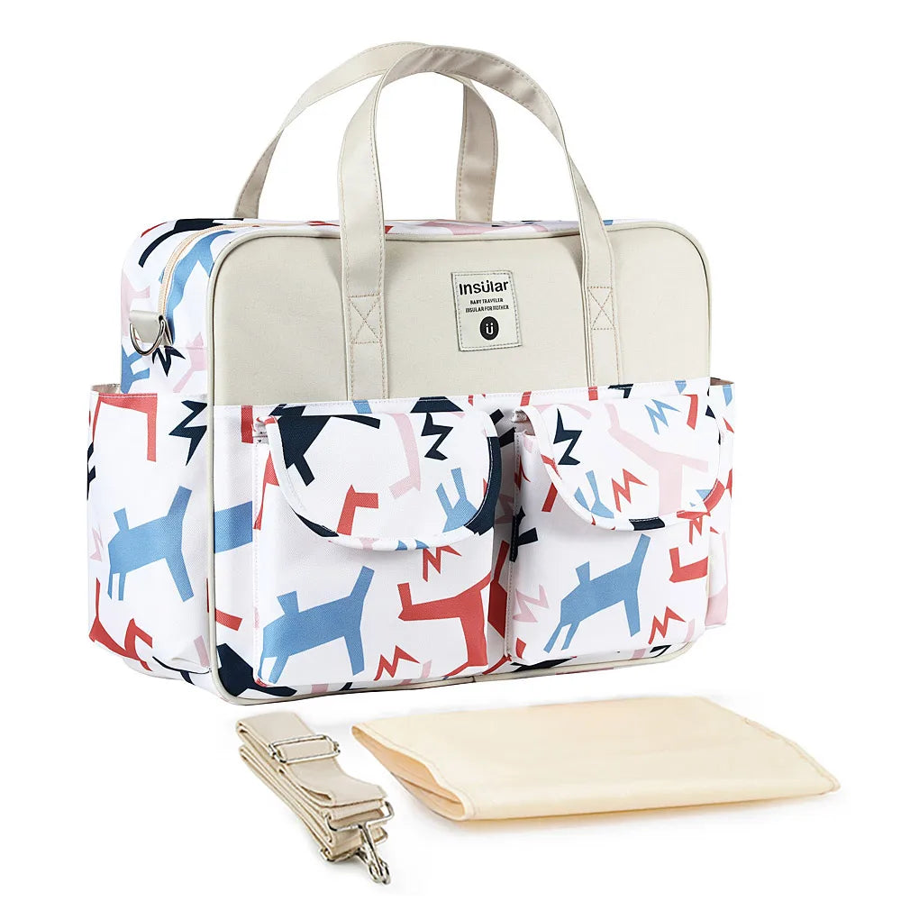 New Style Waterproof Diaper Bag Large Capacity Messenger Travel Bag Multifunctional Maternity Baby Stroller Bag