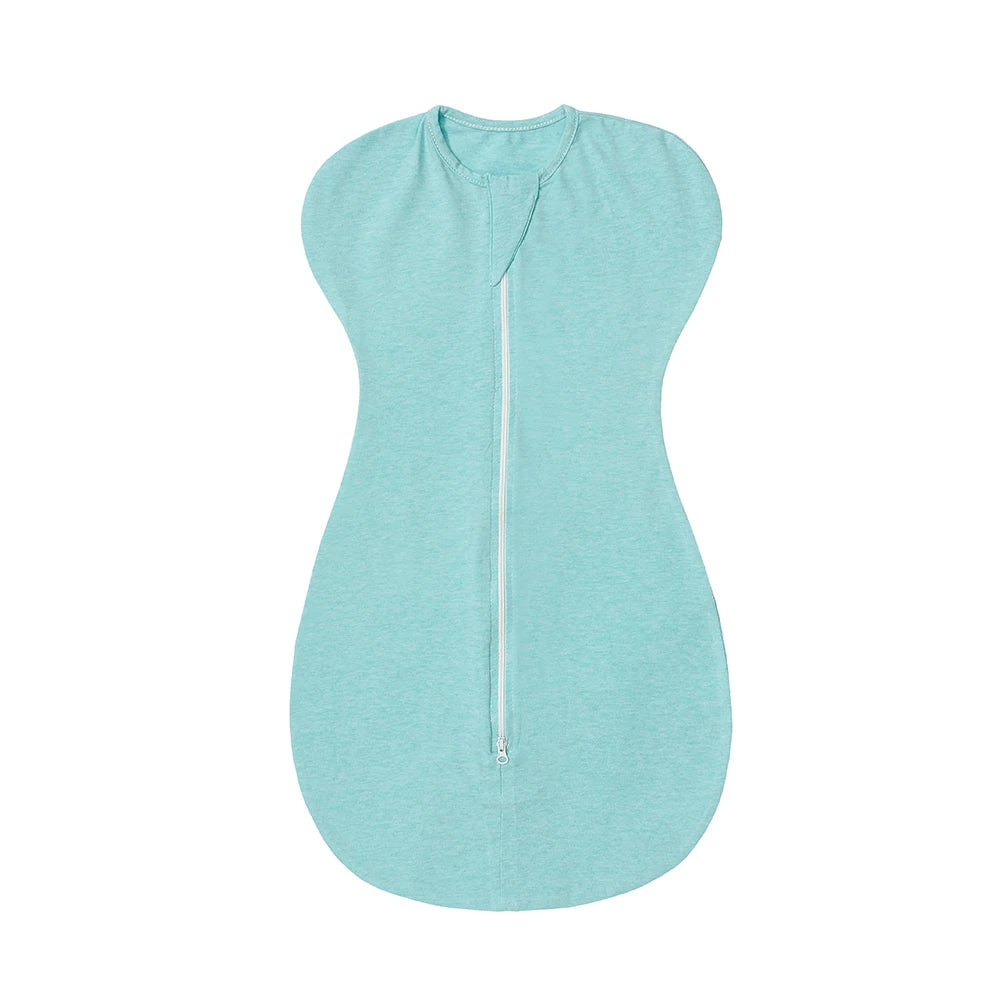 SU3009 Newborn Sleepsack Soft Cotton Natural Double Zipper