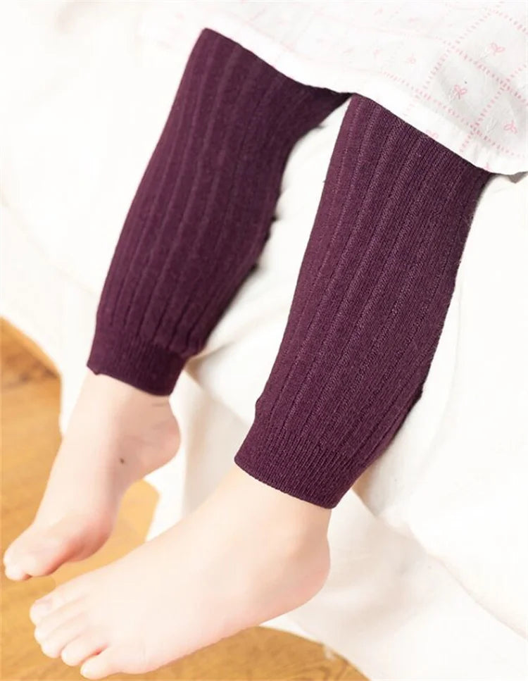 Kids Knit Leggings – Cotton Blend, 0–6 Years