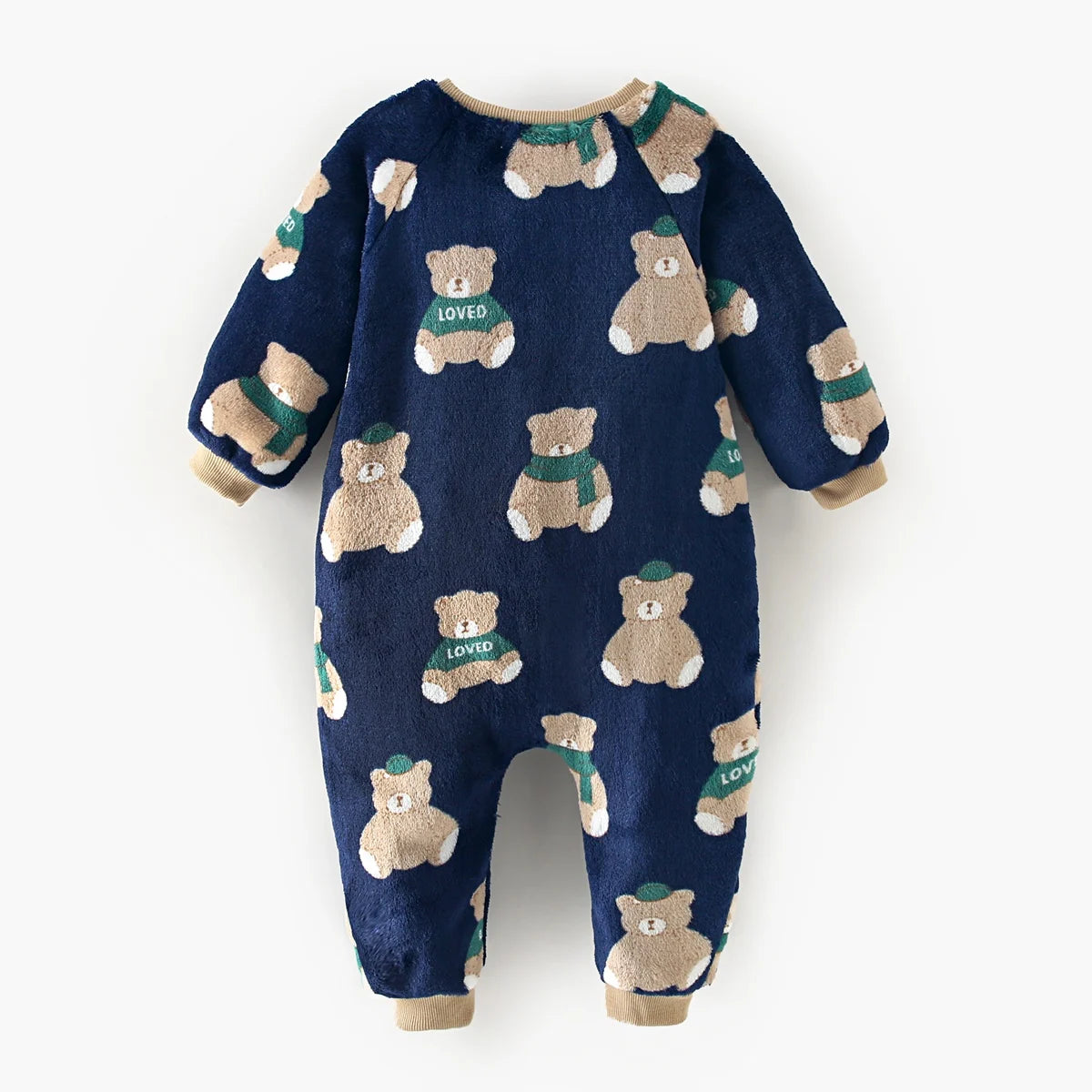 Winter Fleece Infants Thickened Long Sleeve Jumpsuits Warm Animals Baby Rompers Clothing Cute Bear