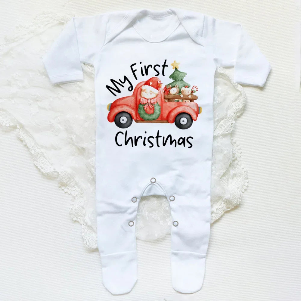 Your Baby's First Christmas Babygrow Sleepsuit So Cozy