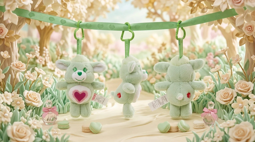 Care Bears Cousins Plush Keychain 15cm Animal Doll Pendant Cartoon Stuffed Toy Keyring Bags Decor Gift Plushie Charms Accessorie