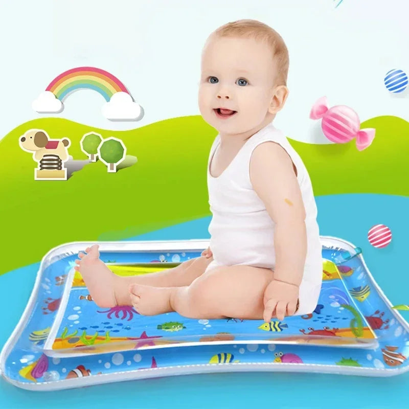 Baby Tummy Time Sensory Water Mat PVC Activity Play Mat