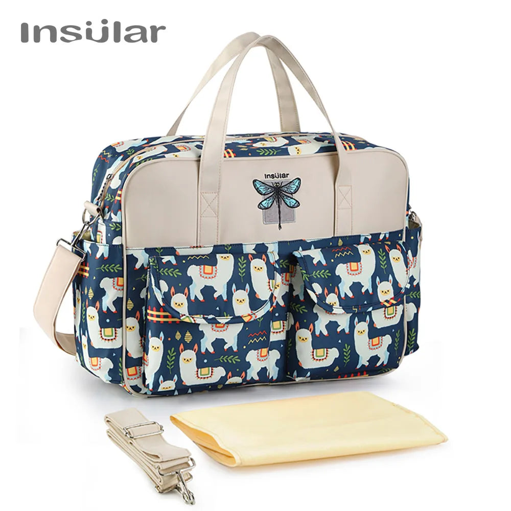 New Style Waterproof Diaper Bag Large Capacity Messenger Travel Bag Multifunctional Maternity Baby Stroller Bag