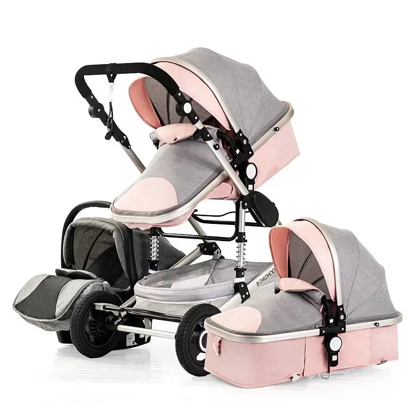 Your 3 In 1 Baby Stroller For Smooth Rides And Easy Outings Perfect Pushchair For Newborns