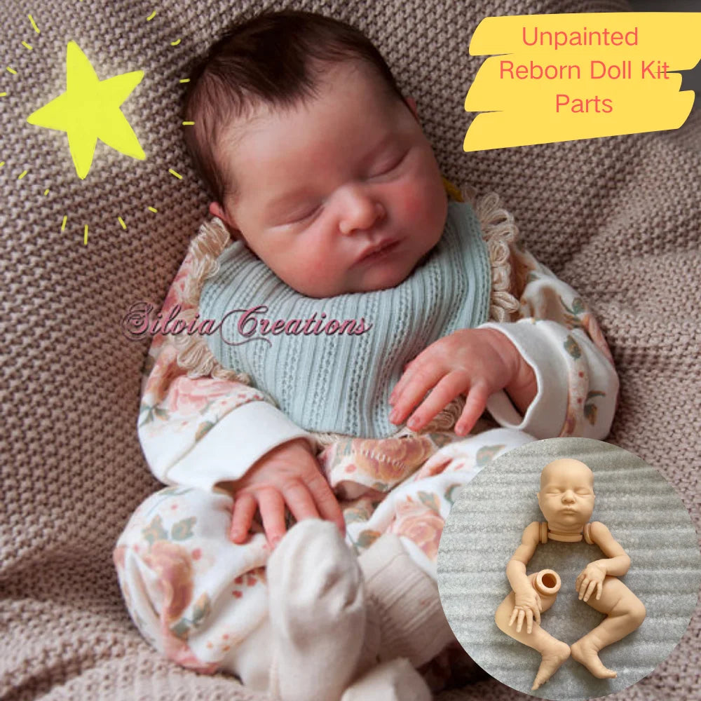 Reborn Doll Kit Laura Vinyl Unpainted With Cloth Body