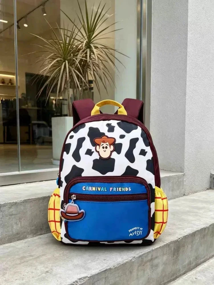 Toy Story Orthopedic Backpack Woody Buzz Lightyear Rex Ultra Light Spine Protection School Bag Kindergarten Primary Student Gift