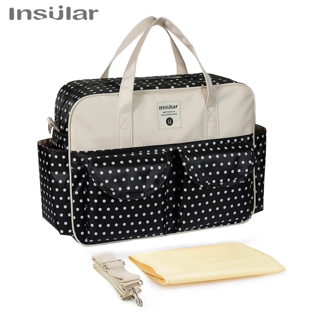 New Style Waterproof Diaper Bag Large Capacity Messenger Travel Bag Multifunctional Maternity Baby Stroller Bag