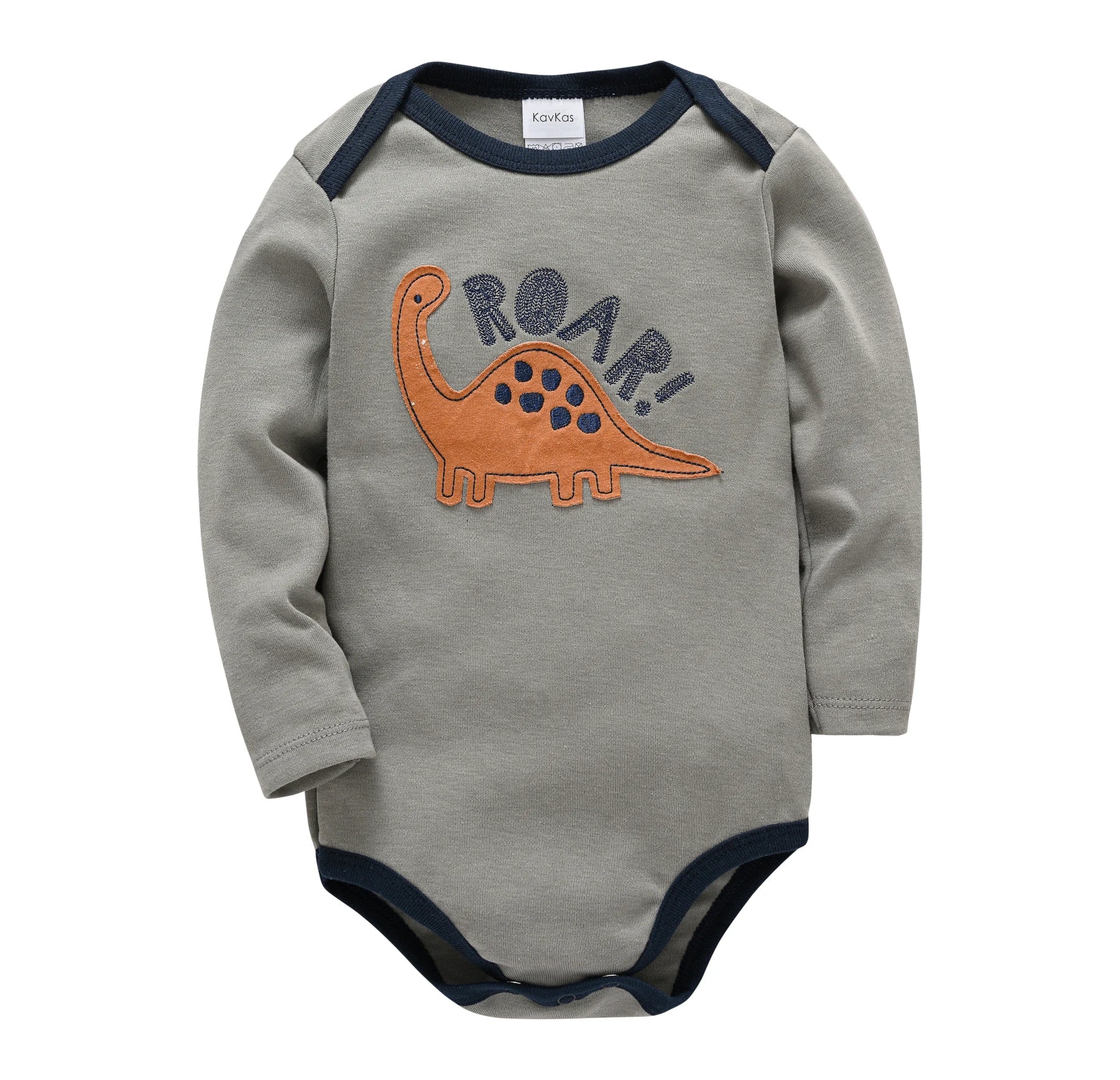 Baby Boys Cotton Bodysuit One Piece Long Sleeve Jumpsuit Breathable Newborn Body Suit Playsuit