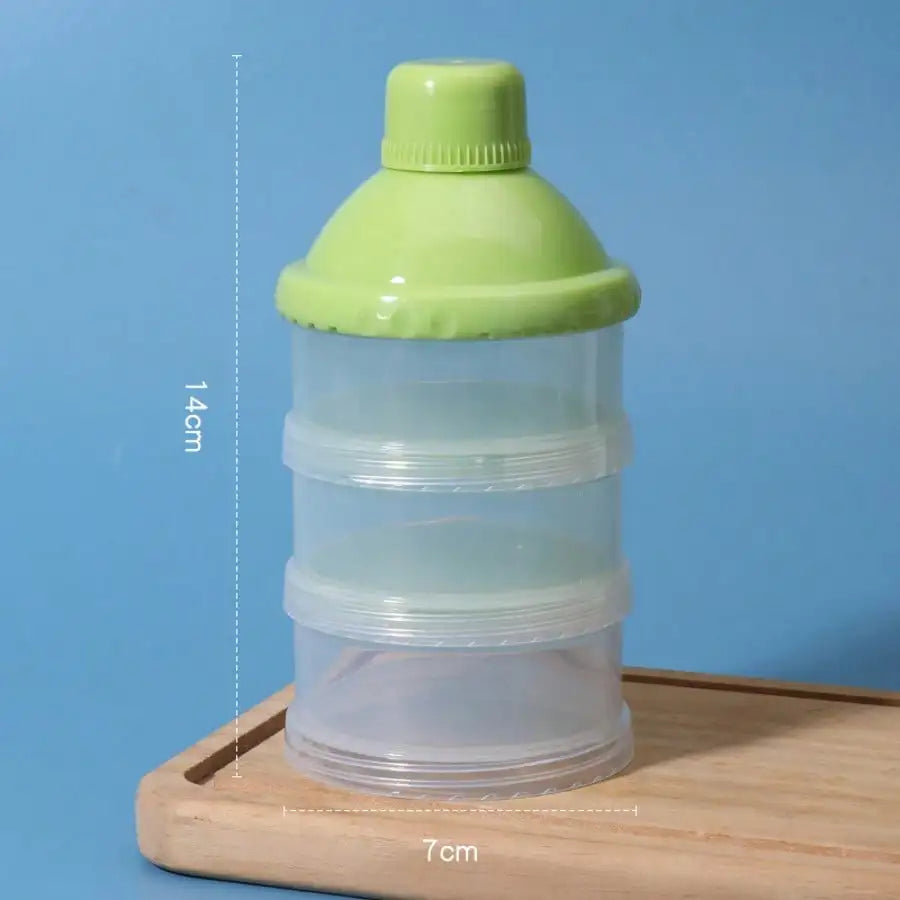 Your On The Go Portable 3 Layer Baby Formula Dispenser Airtight Storage Box Keeps Milk Powder Fresh And Snacks
