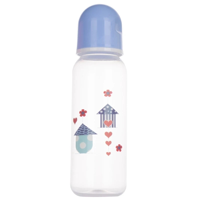 Food-grade Baby Milk Bottle Baby Bottles Cartoon-design Baby Feeding Bottle 7-inch Height Kids Children Bottles Durable Dropship