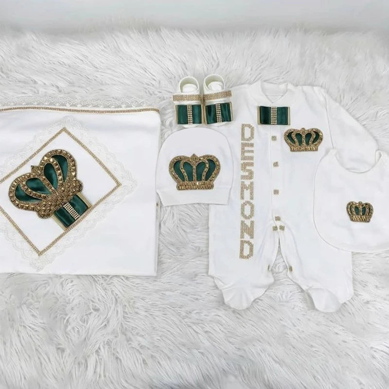 Your Perfect Cotton Outfit Set With Personalization Crown