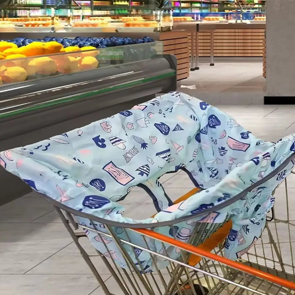 Cartoon Shopping Cart Cover Waterproof Anti-Dirty Kids Seat Cushion Item Baby Seat Pad for Grocery Supermarket Traveling