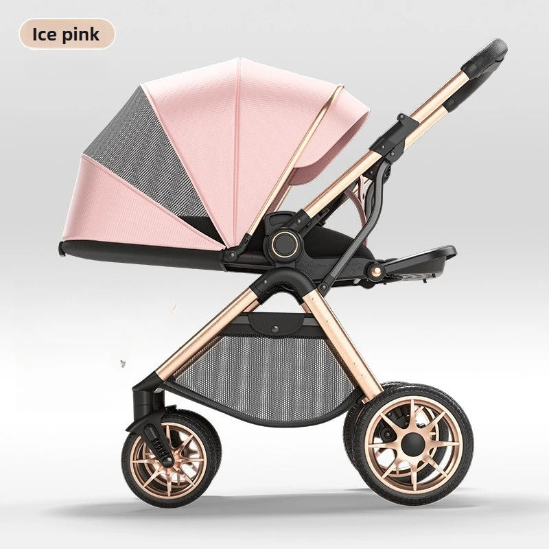 2025 New High-view Baby Stroller Can Sit or Lie Down Two-way Push, Lightweight, Foldable and Portable Baby Stroller