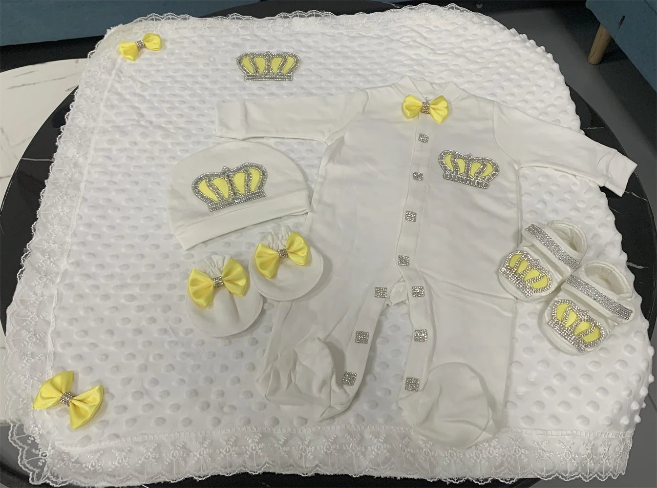 Your Perfect Cotton Outfit Set With Personalization Crown