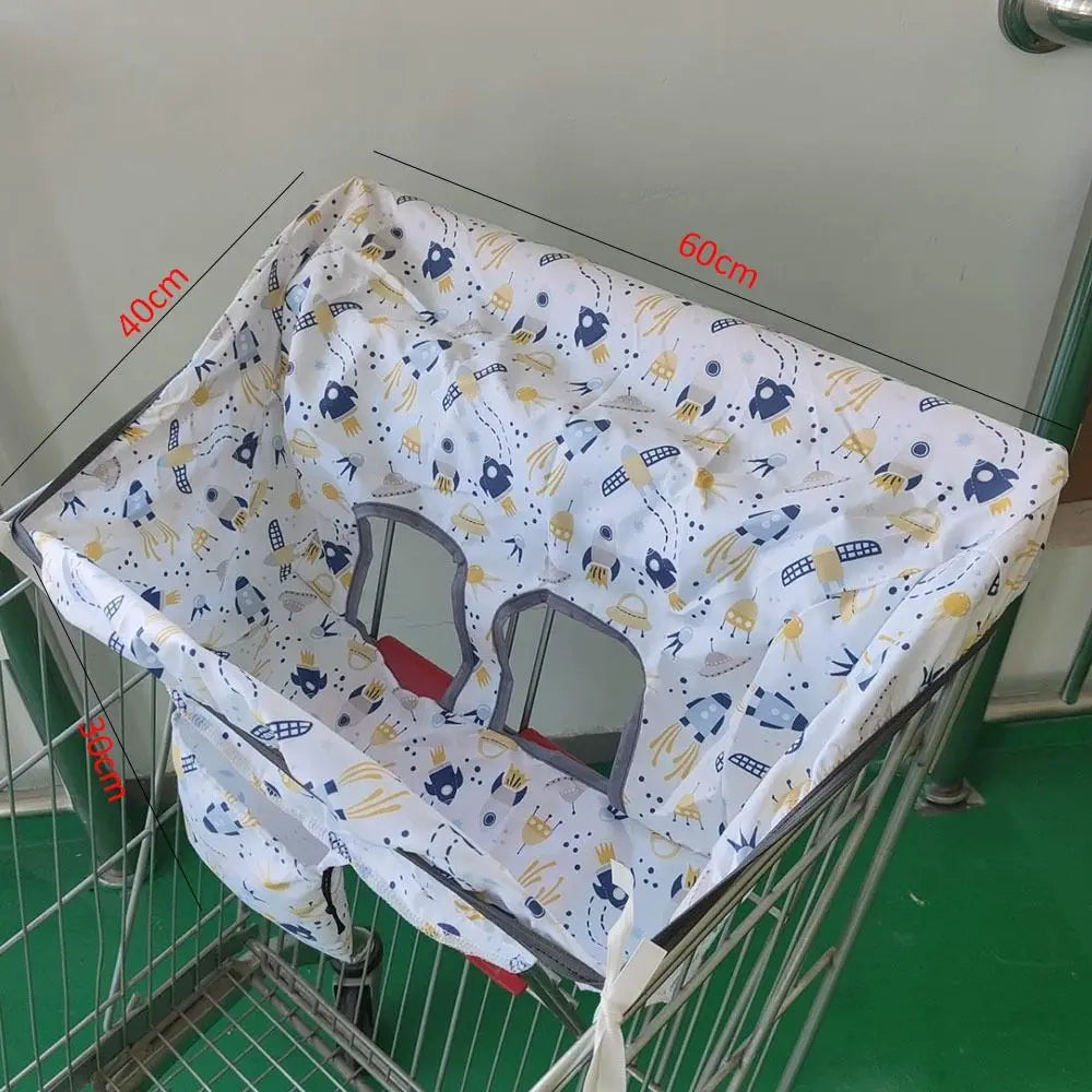 Cartoon Shopping Cart Cover Waterproof Anti-Dirty Kids Seat Cushion Item Baby Seat Pad for Grocery Supermarket Traveling